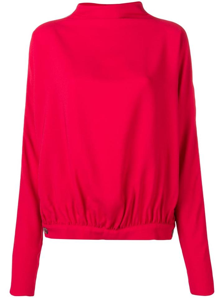 Marni Oversized Boat Neck Sweatshirt - Red