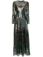Mary Katrantzou Flared Sequins Dress - Multicolour