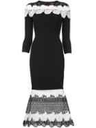 Yigal Azrouel Embroidered Details Dress, Women's, Size: Medium, Black, Rayon/nylon/polyester