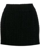 Alexandre Vauthier Textured Mini Skirt - Black