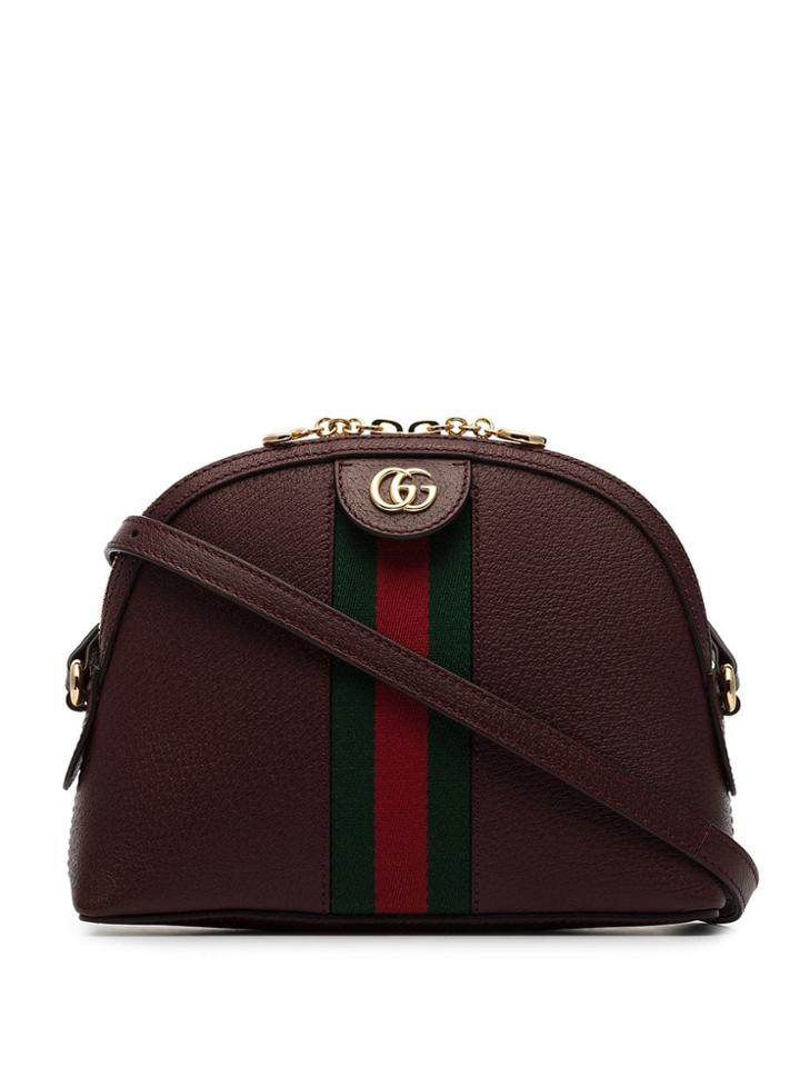 Gucci Small Ophidia Shoulder Bag - 104 - Burgundy