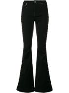 Michael Michael Kors Flared Stud Trousers - Black
