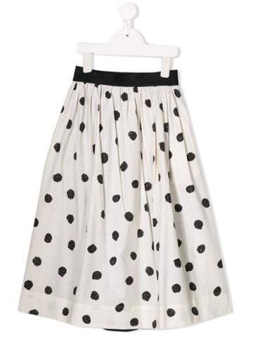 Caffe' D'orzo Spotted Skirt - White
