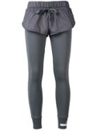 Adidas By Stella Mccartney Shorts Over Leggings, Women's, Size: Small, Grey