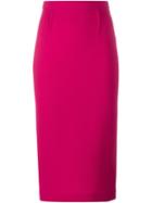 Roland Mouret 'arreton' Pencil Skirt, Women's, Size: 6, Pink/purple, Wool