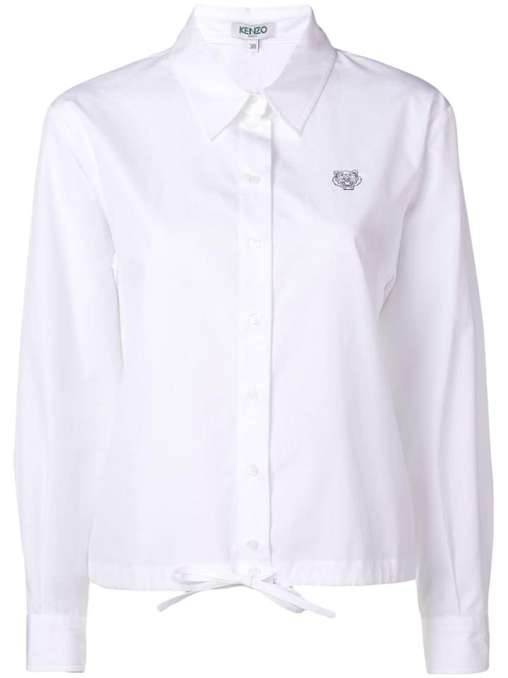 Kenzo Tied Hemline Shirt - White