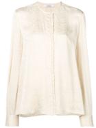 Derek Lam 10 Crosby Snake Satin Blouse - Neutrals
