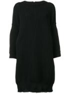 Y's Oversized Knitted Dress - Black