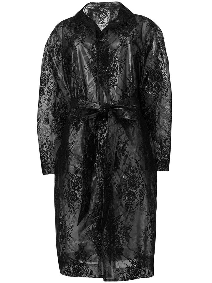 Christopher Kane Plastic Lace Mac - Black