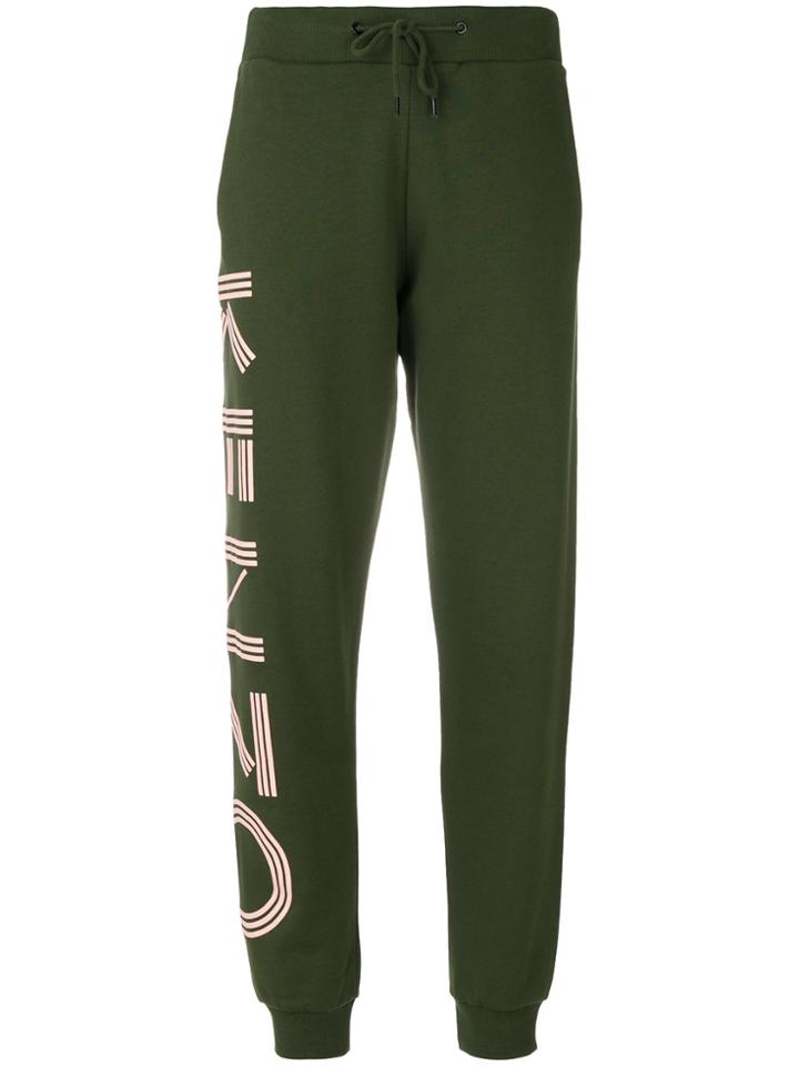 Kenzo Logo Print Sweatpants - Green