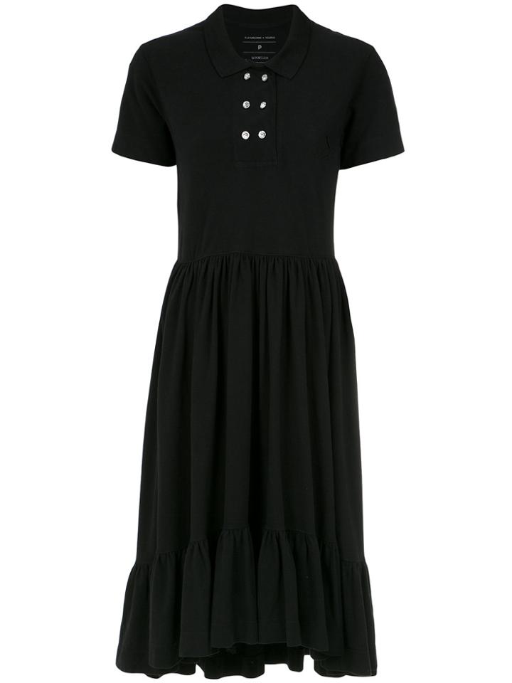 À La Garçonne Polo Midi Dress - Black