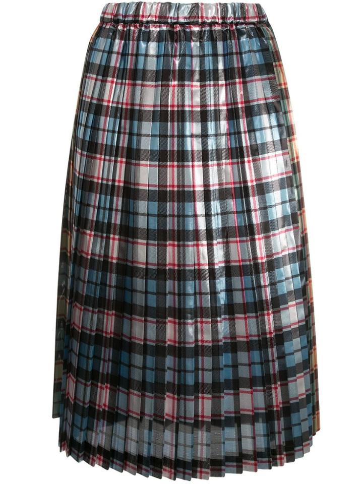 Nº21 Checked Mini Skirt - Blue