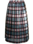 Nº21 Checked Mini Skirt - Blue