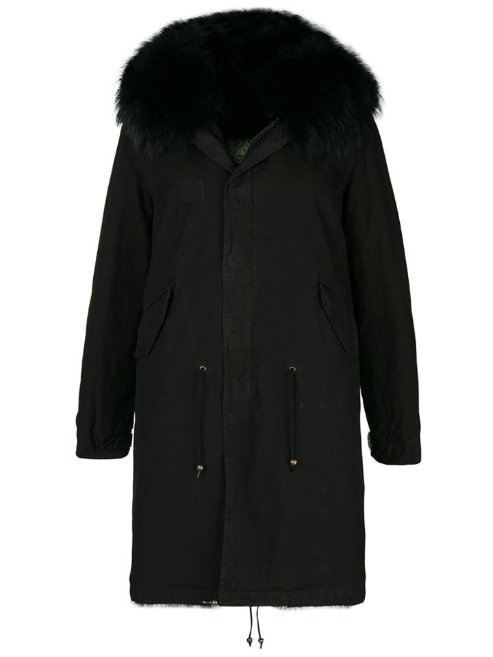 Mr & Mrs Italy Midi Length Parka - Black