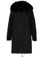 Mr & Mrs Italy Midi Length Parka - Black