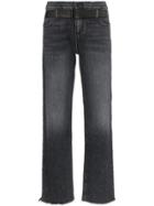 Rta Dexter Straight-leg Belted Jeans - Black