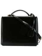 Mark Cross Classic Box Shoulder Bag, Women's, Black, Calf Leather