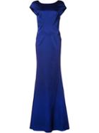 Zac Zac Posen 'irina' Gown, Size: 12, Blue, Nylon/spandex/elastane/acetate