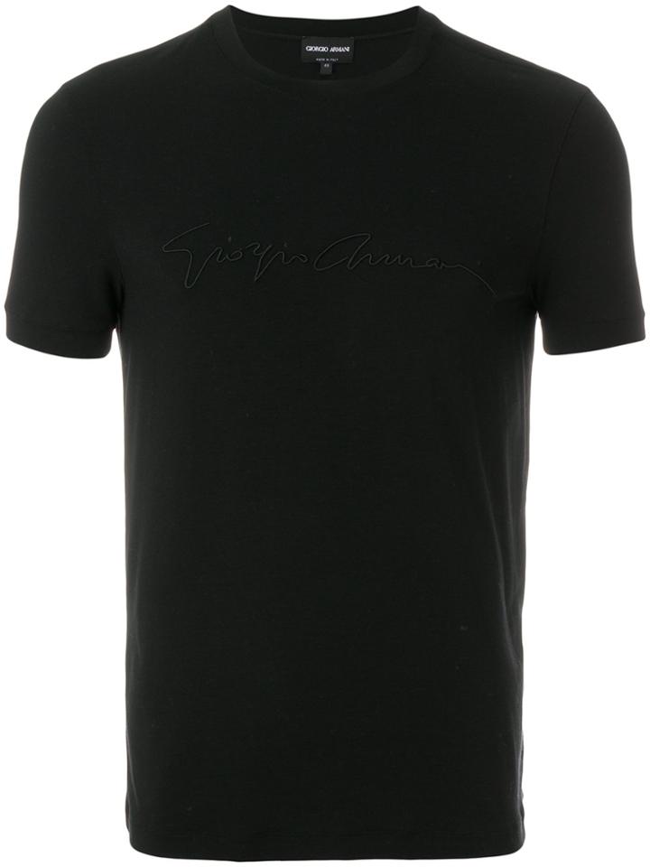 Giorgio Armani Logo Detail T-shirt - Black