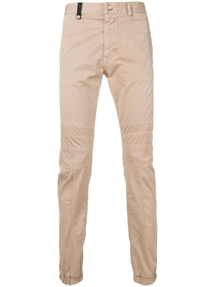 Just Cavalli Panelled Chinos - Brown