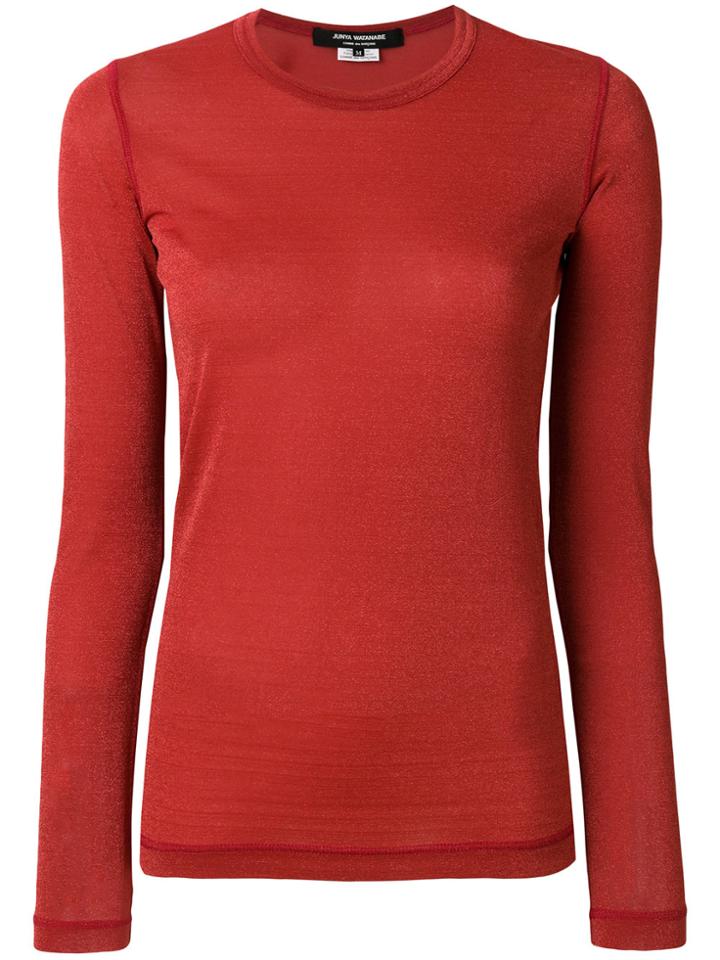 Junya Watanabe Comme Des Garçons Slim-fit Sheer Top - Yellow & Orange