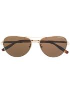 Montblanc Aviator Frame Sunglasses - Brown