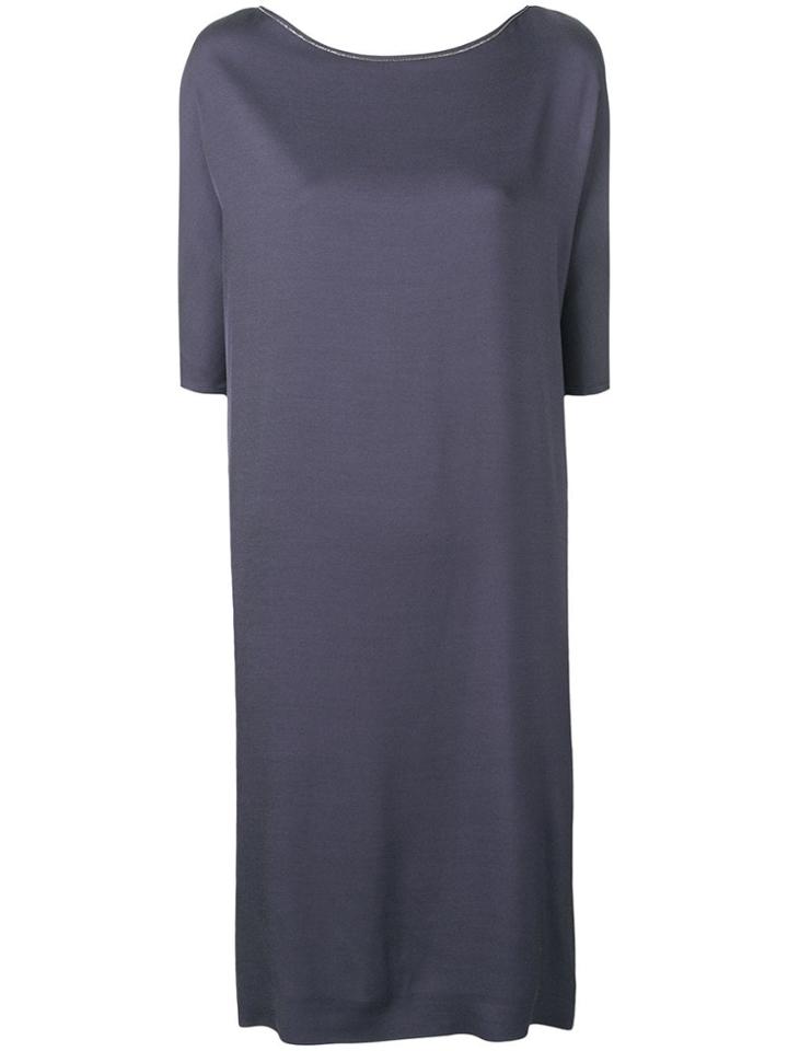 Fabiana Filippi Basic Shortsleeved Dress - Blue