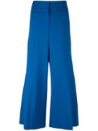 Msgm Tailored Knee-length Shorts, Women's, Size: 40, Blue, Polyamide/spandex/elastane/viscose
