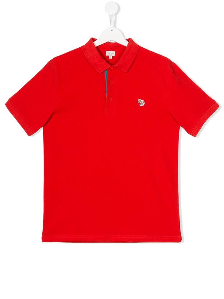 Paul Smith Junior Short Sleeve Polo Shirt - Red