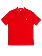 Paul Smith Junior Short Sleeve Polo Shirt - Red