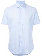Estnation - Striped Shirt - Men - Cotton - M, Blue, Cotton