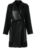 Gloria Coelho Panelled Cape, Women's, Size: 38, Black, Wool/polyamide