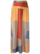 Alcaçuz Geometric Print Manoela Skirt - Multicolour