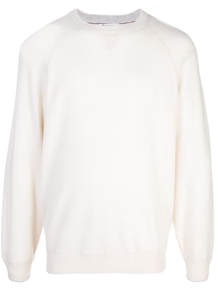 Brunello Cucinelli Raglan Sleeve Jumper - White