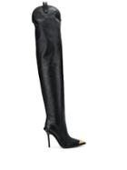 Versace V-western Over-the-knee Boots - Black