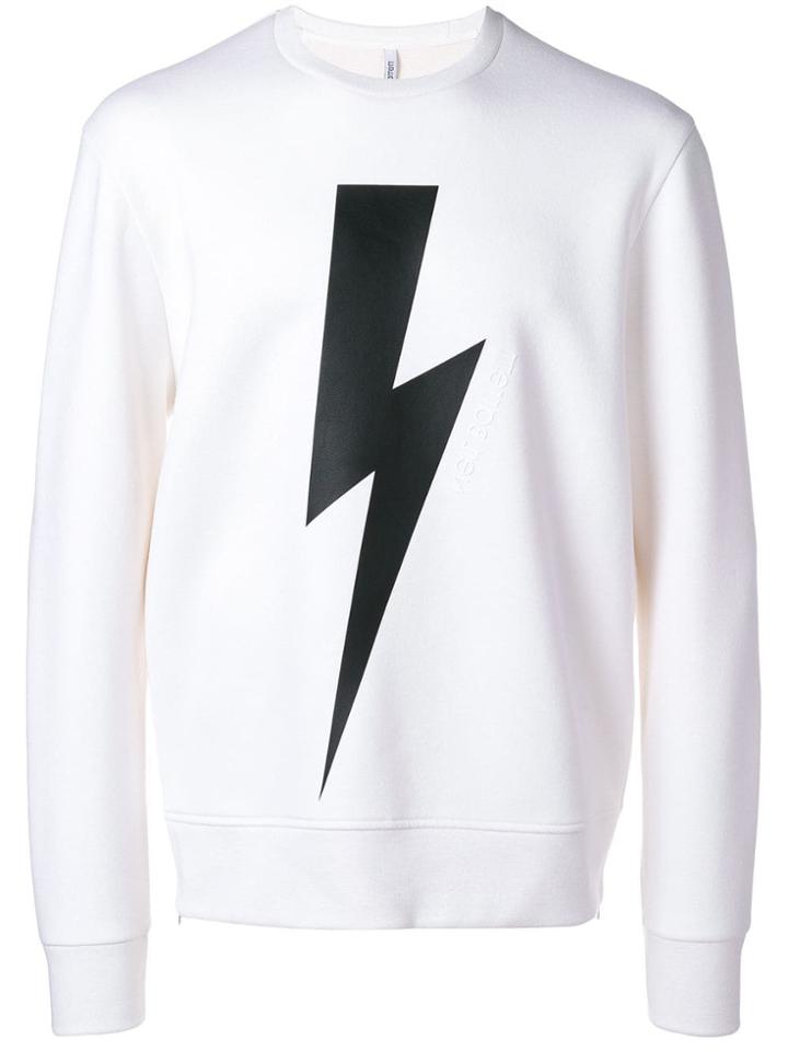 Neil Barrett Bolt Sweatshirt - White