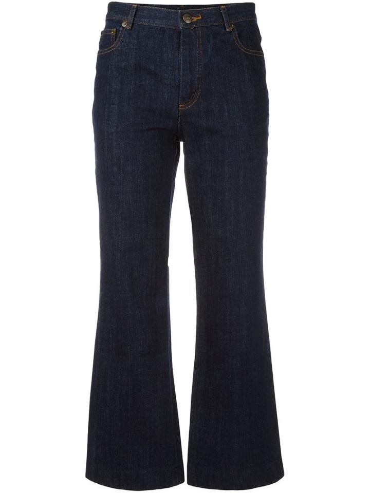 A.p.c. 'jean Sailor' Pants, Women's, Size: 27, Blue, Cotton/polyester/viscose