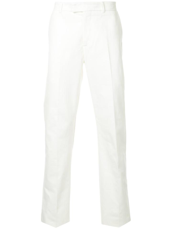 Gieves & Hawkes Tailored Fitted Trousers - White