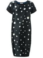 Tsumori Chisato Circle Print Dress, Women's, Size: 3, Black, Silk/cotton