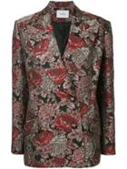 Erdem Baroque Pattern Blazer - Black