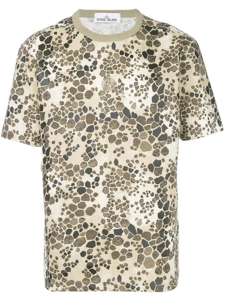 Stone Island Alligator Camouflage T-shirt - Nude & Neutrals