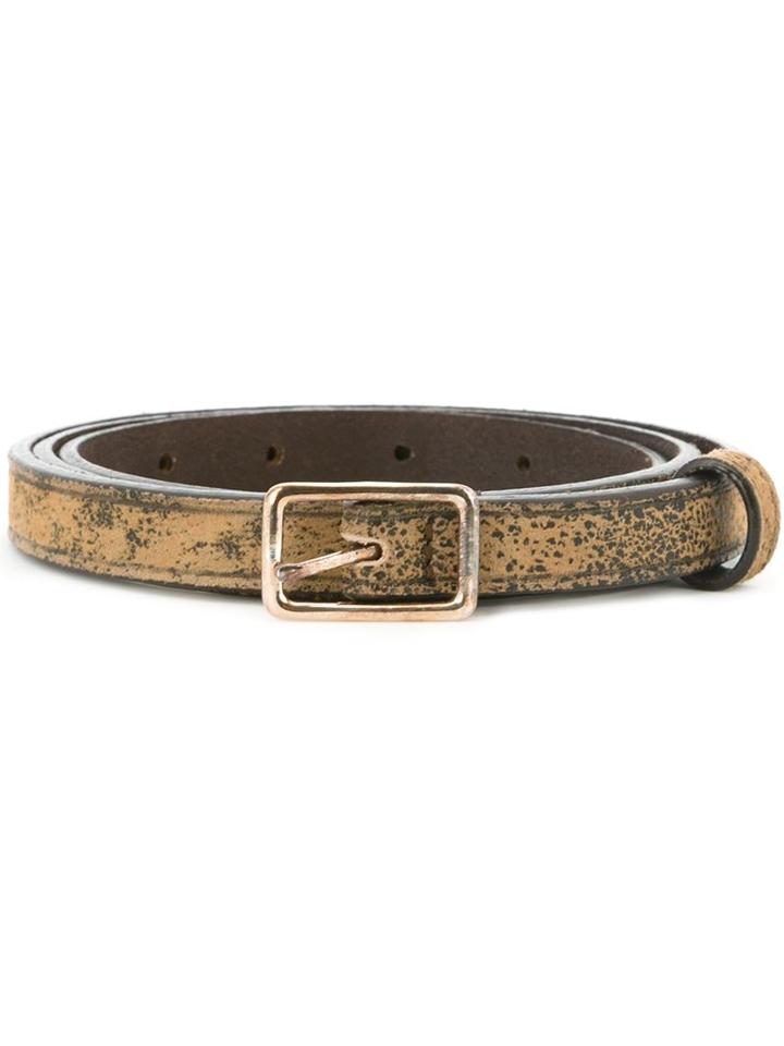 Golden Goose Deluxe Brand Distressed Belt, Men's, Size: Medium, Nude/neutrals, Leather