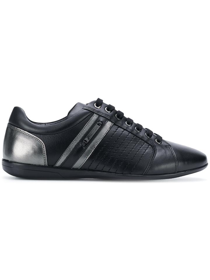 Versace Collection Paneled Bowling Shoes - Black