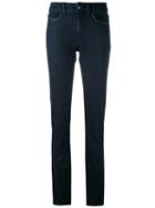 Armani Jeans - Folded Hem Skinny Jeans - Women - Cotton/polyester - 25, Blue, Cotton/polyester