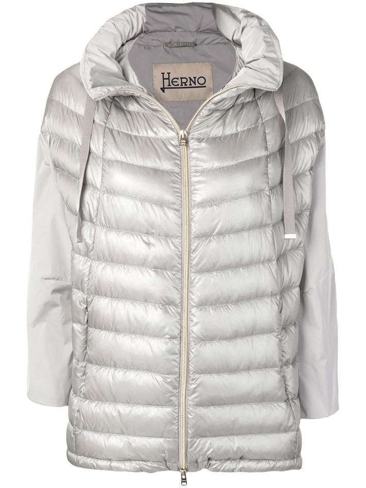 Herno Metallic Puffer Jacket - Grey