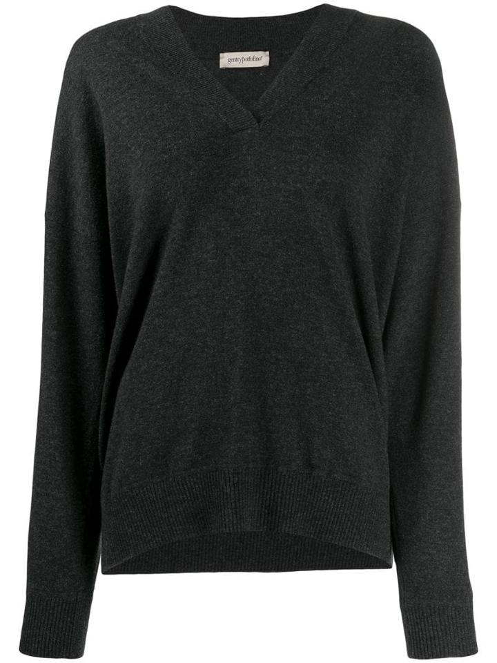 Gentry Portofino Rhinestone-embellished Pullover - Grey