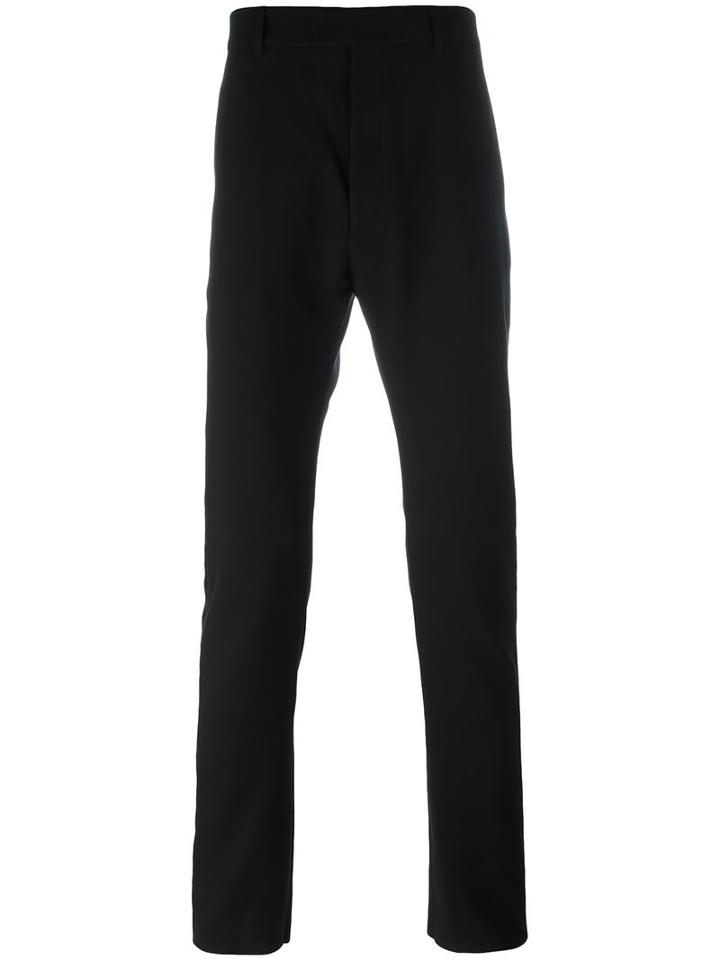 Balmain Slim Fit Trousers, Men's, Size: 42, Black, Cotton