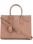 Saint Laurent Baby Sac De Jour Tote, Women's, Nude/neutrals, Calf Leather