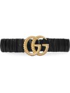 Gucci Double G Torchon Buckle Belt - Black