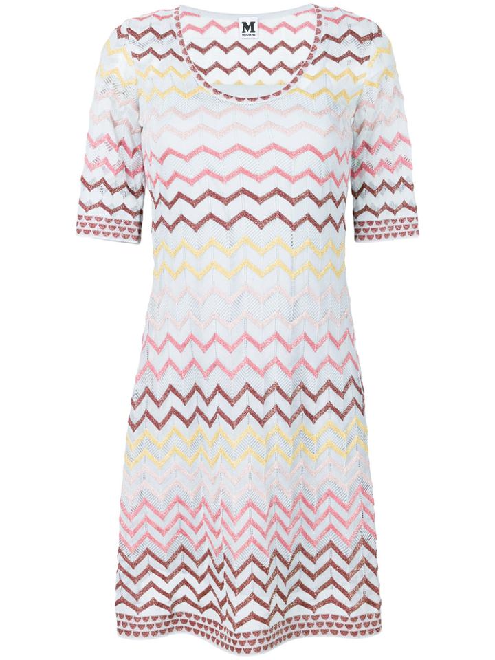 M Missoni Patterned Knit Dress - Grey